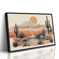 Desert Oasis at Golden Hour