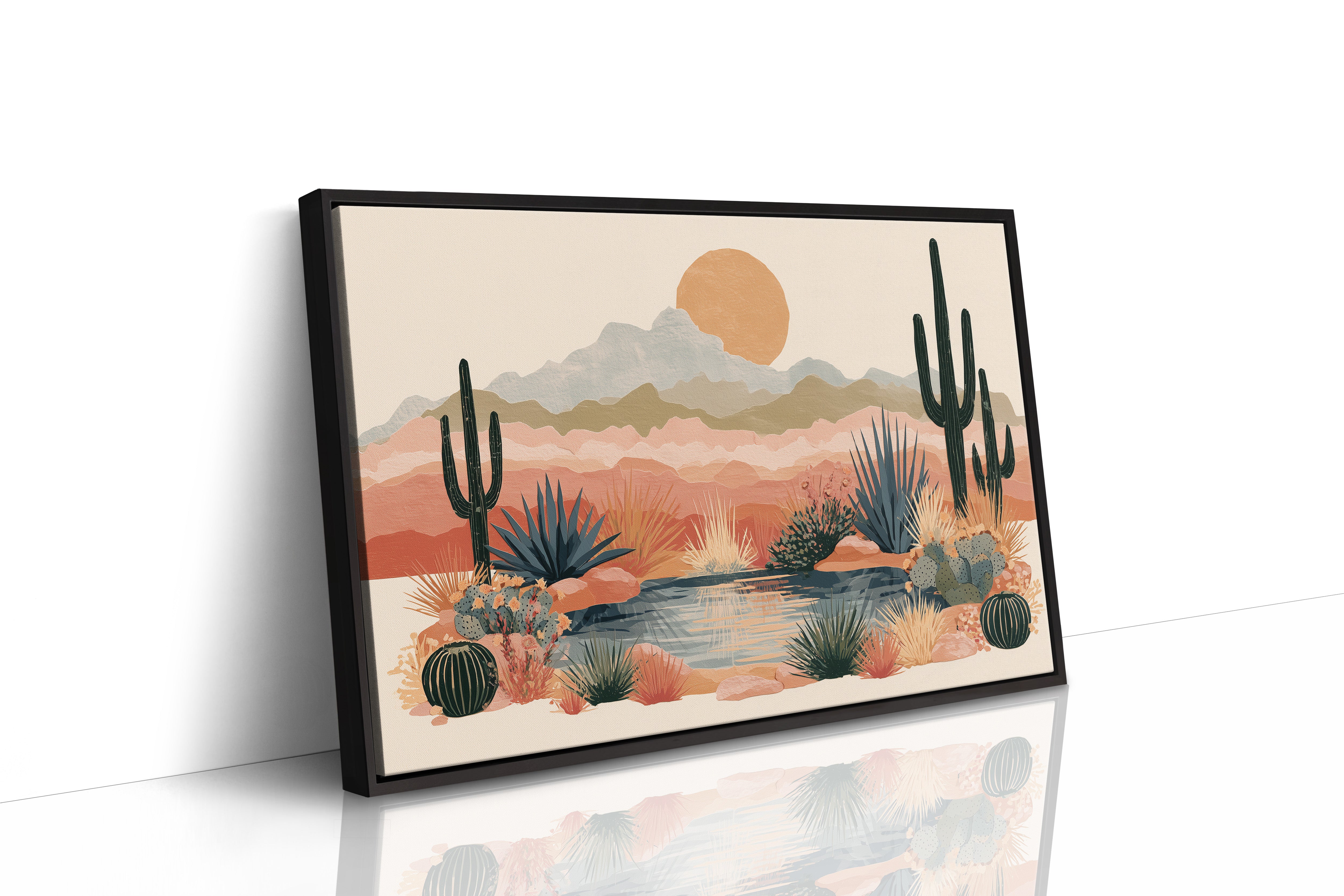 Desert Oasis at Golden Hour