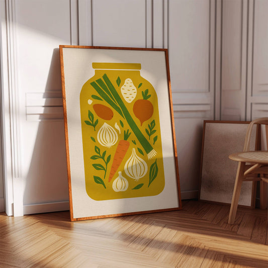 Autumn's Harvest In Mason Glass