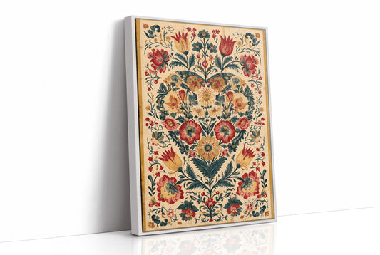 Folk Garden in Crimson and Gold