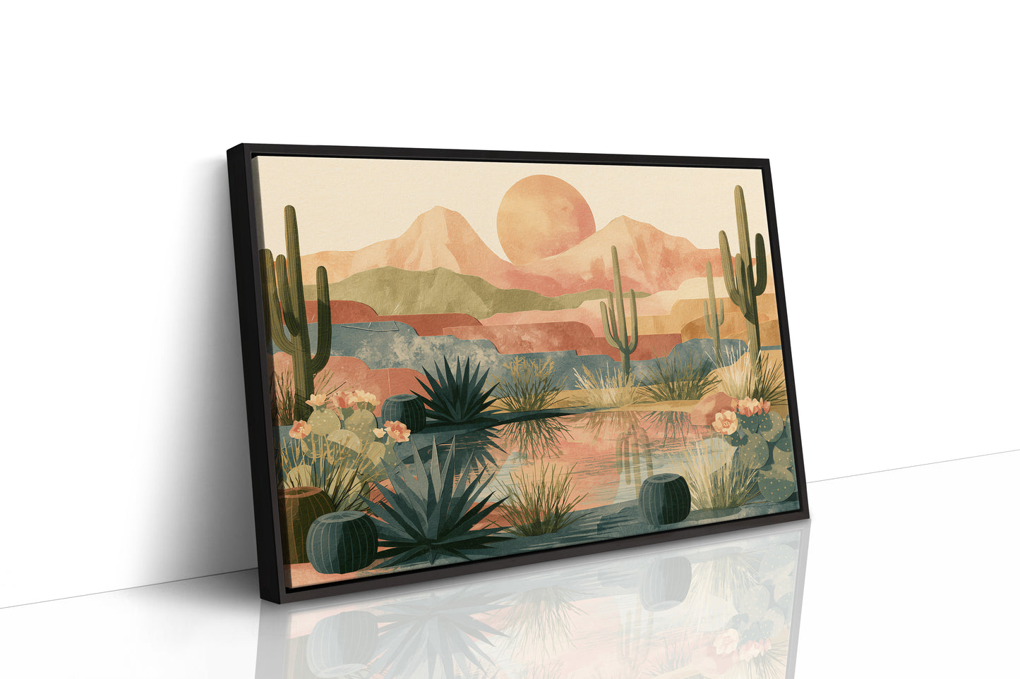 Blooming Oasis Below Rose Mountains