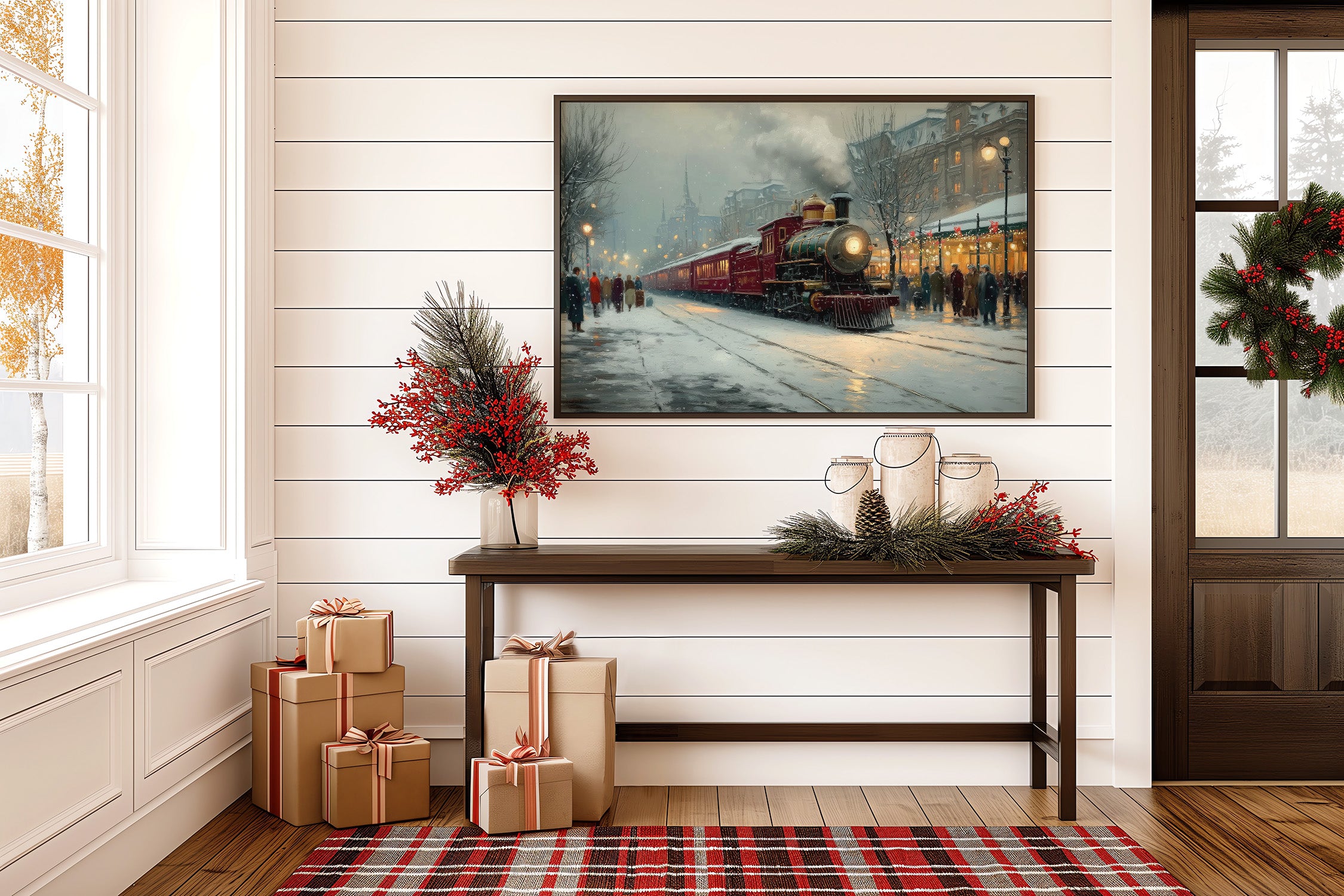 Winter Steam Meets City Lights