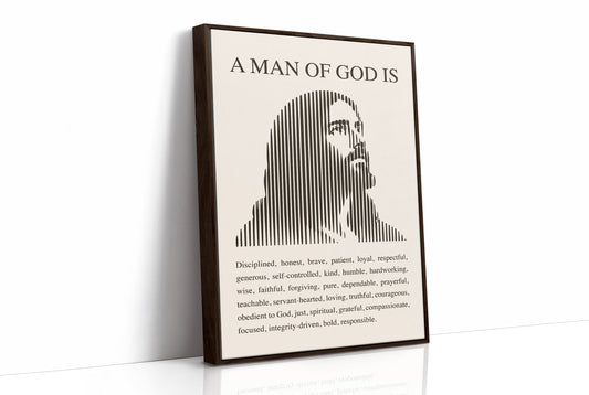 A Man of God: Ivory Line Portrait