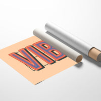 Retro VIBE Gradient Typography