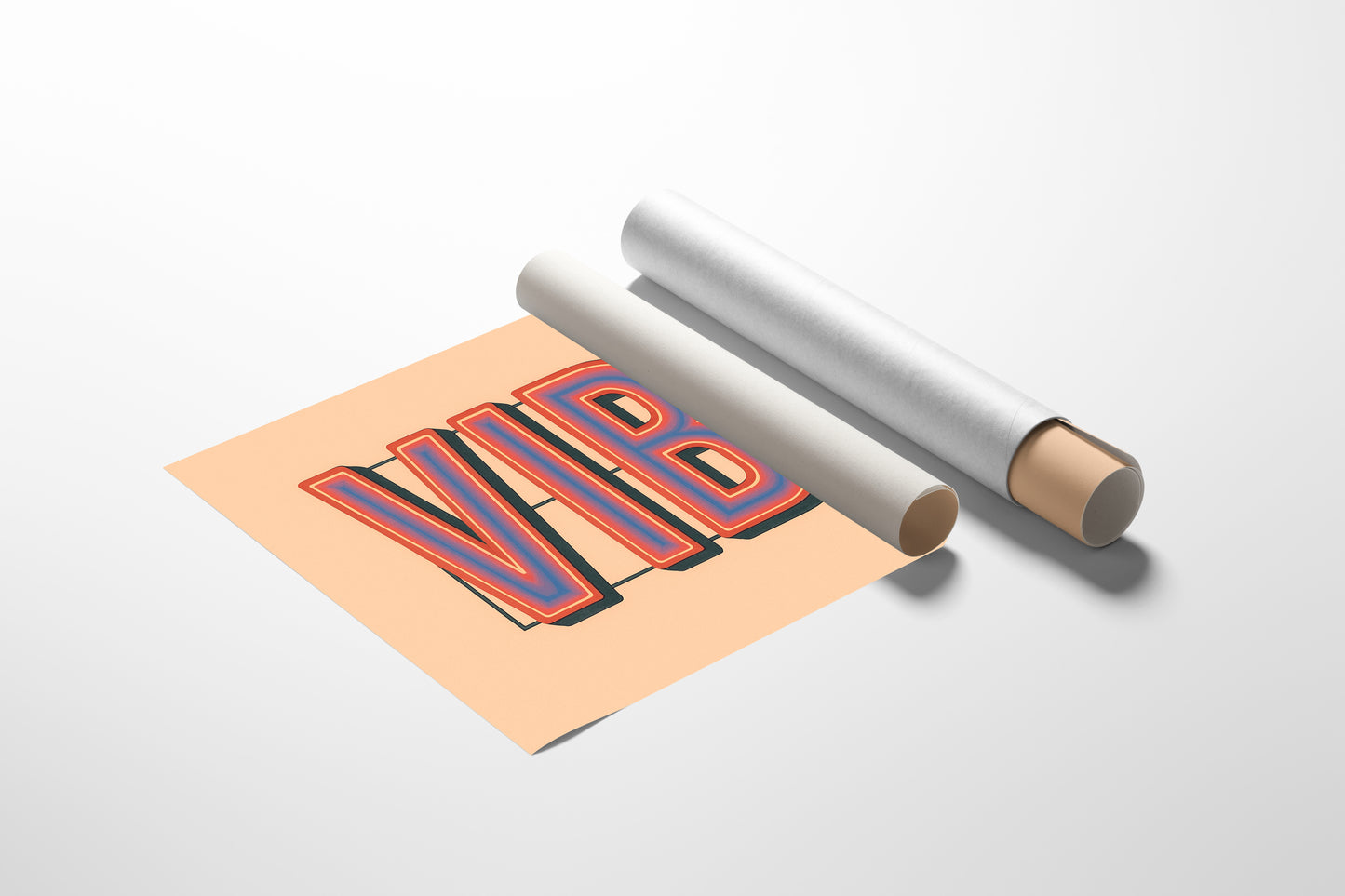 Retro VIBE Gradient Typography