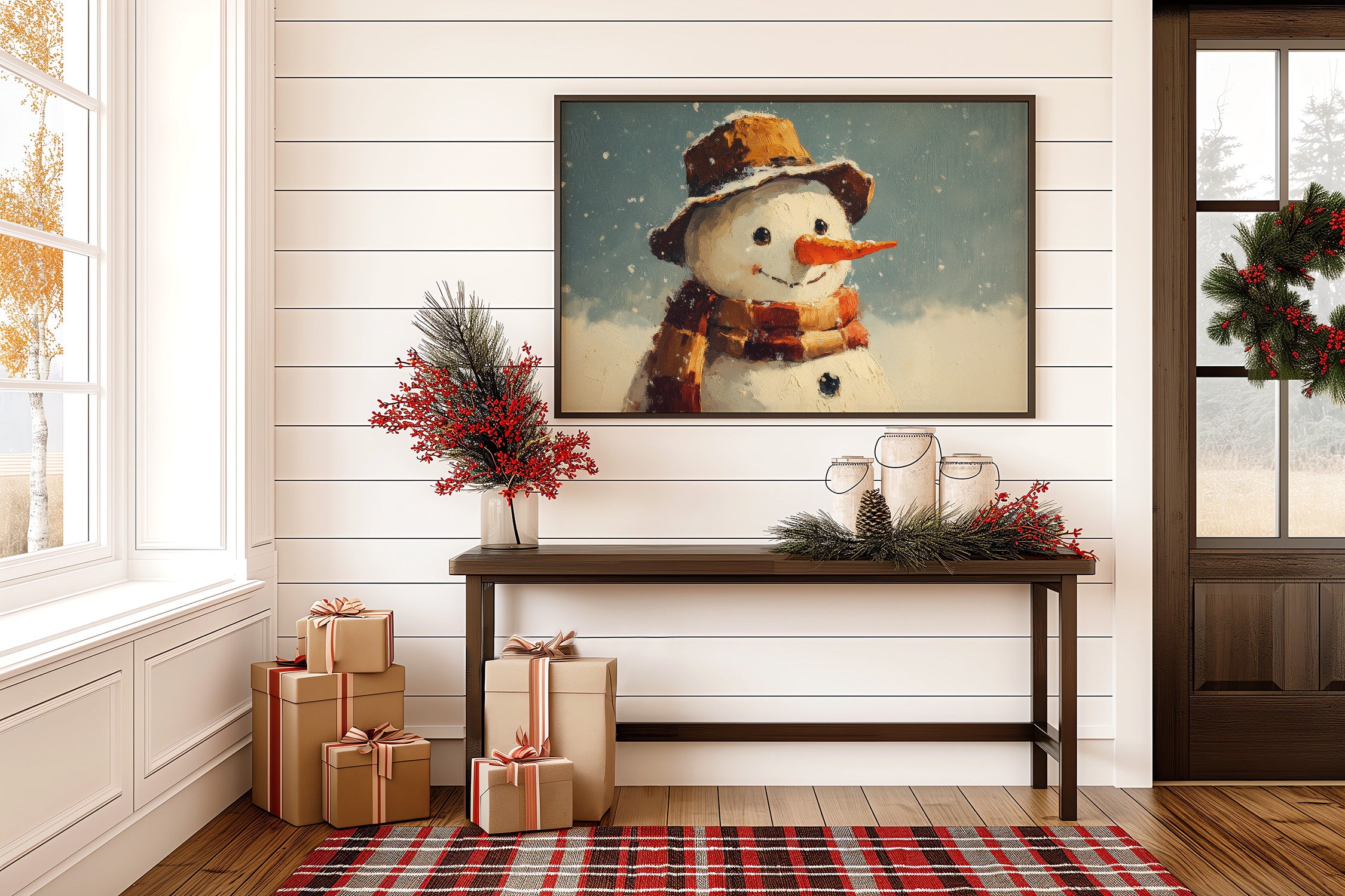 Frosty Wears His Favorite Hat