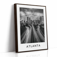 Light Trails Into Downtown