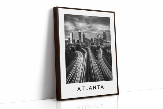 Light Trails Into Downtown