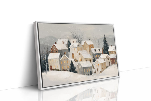 Silent Village Under Winter's Veil