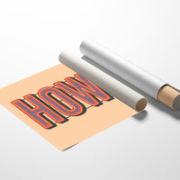 Retro HOWDY Gradient Typography