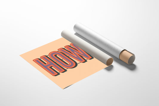 Retro HOWDY Gradient Typography