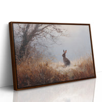 Rabbit Waits In Autumn Mist