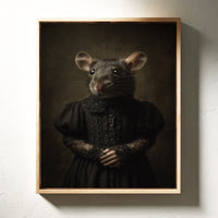 Elegant Rodent in Victorian Attire