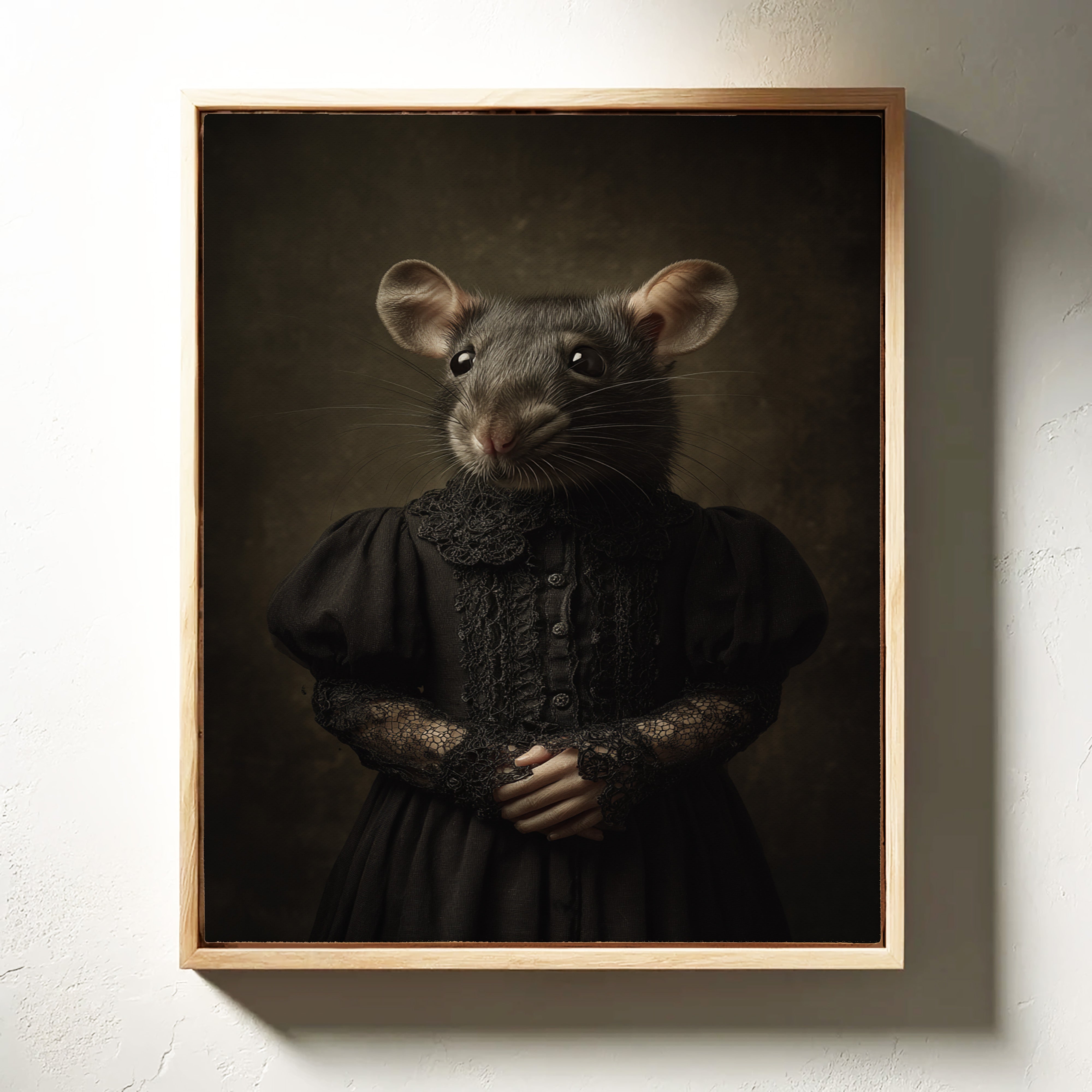 Elegant Rodent in Victorian Attire