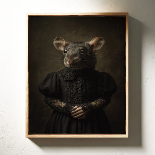 Elegant Rodent in Victorian Attire