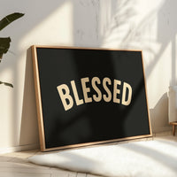 Blessed Minimalist Arch Text Print