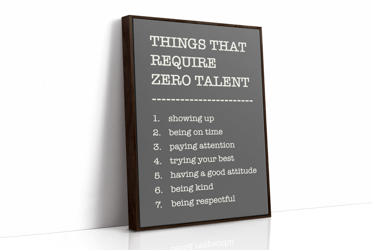 Things That Require Zero Talent, Gray Serif