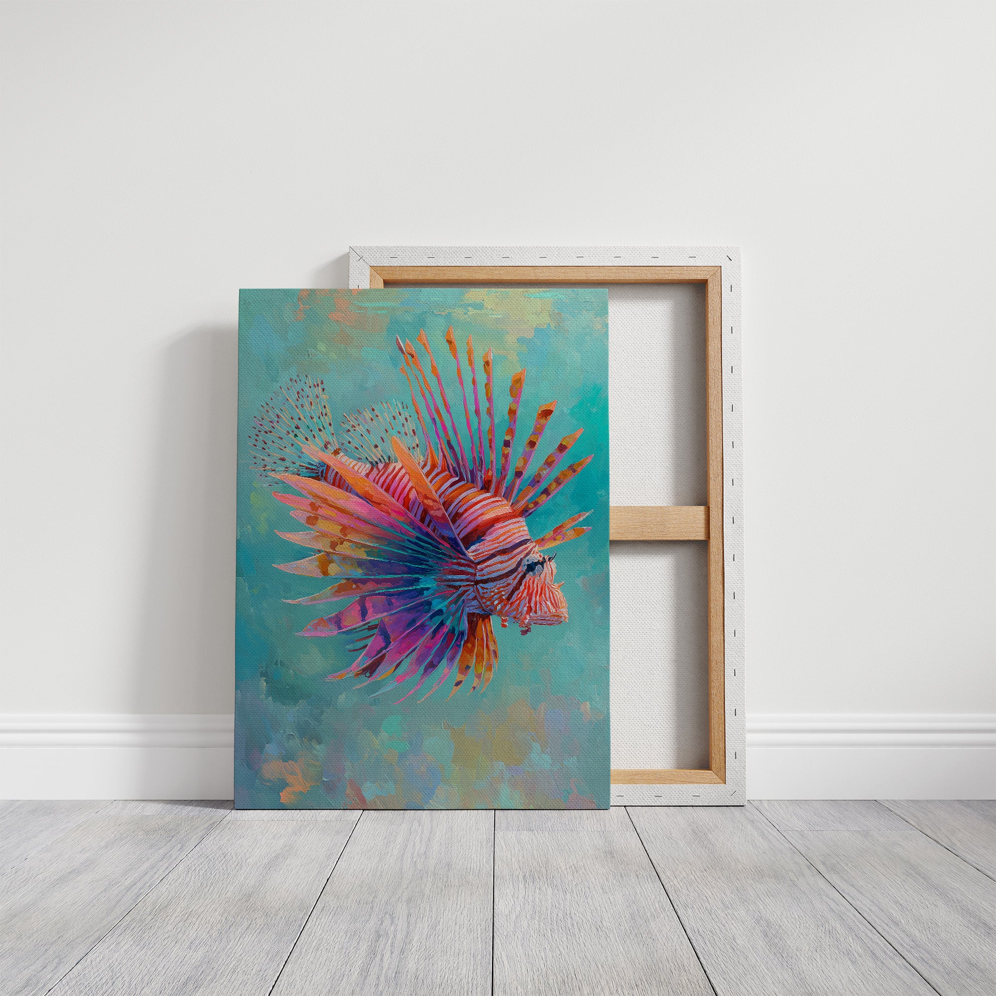 Vibrant Spines Pierce Aqua Depths