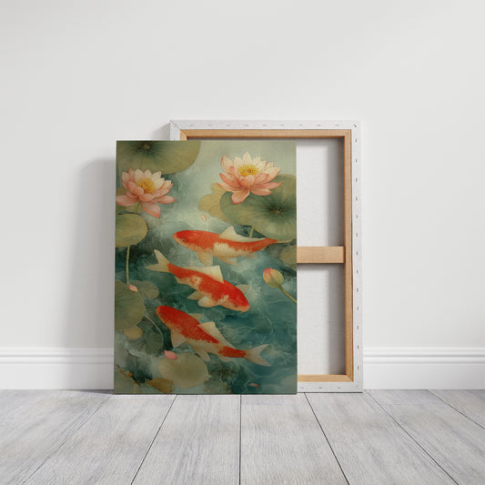 Coral Fish Dance Above City Windows