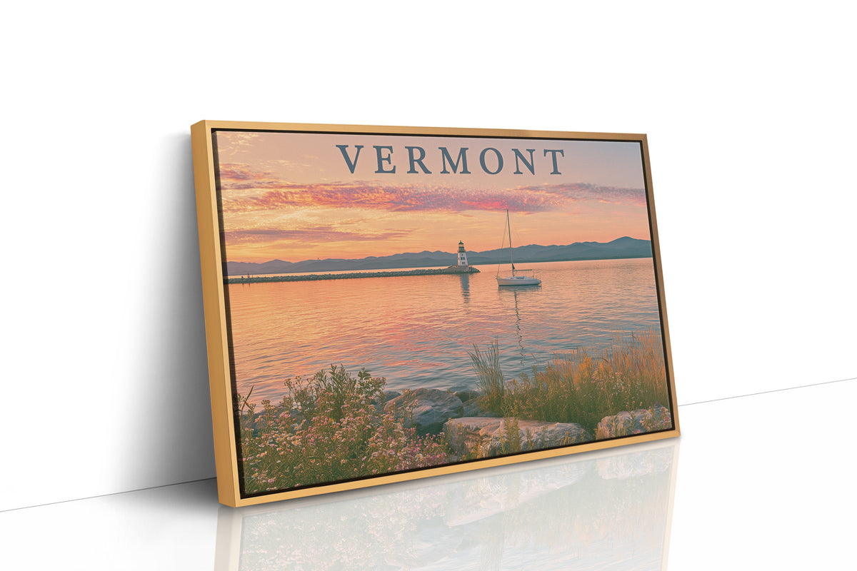 Vermont Lakeside Sunset Sail