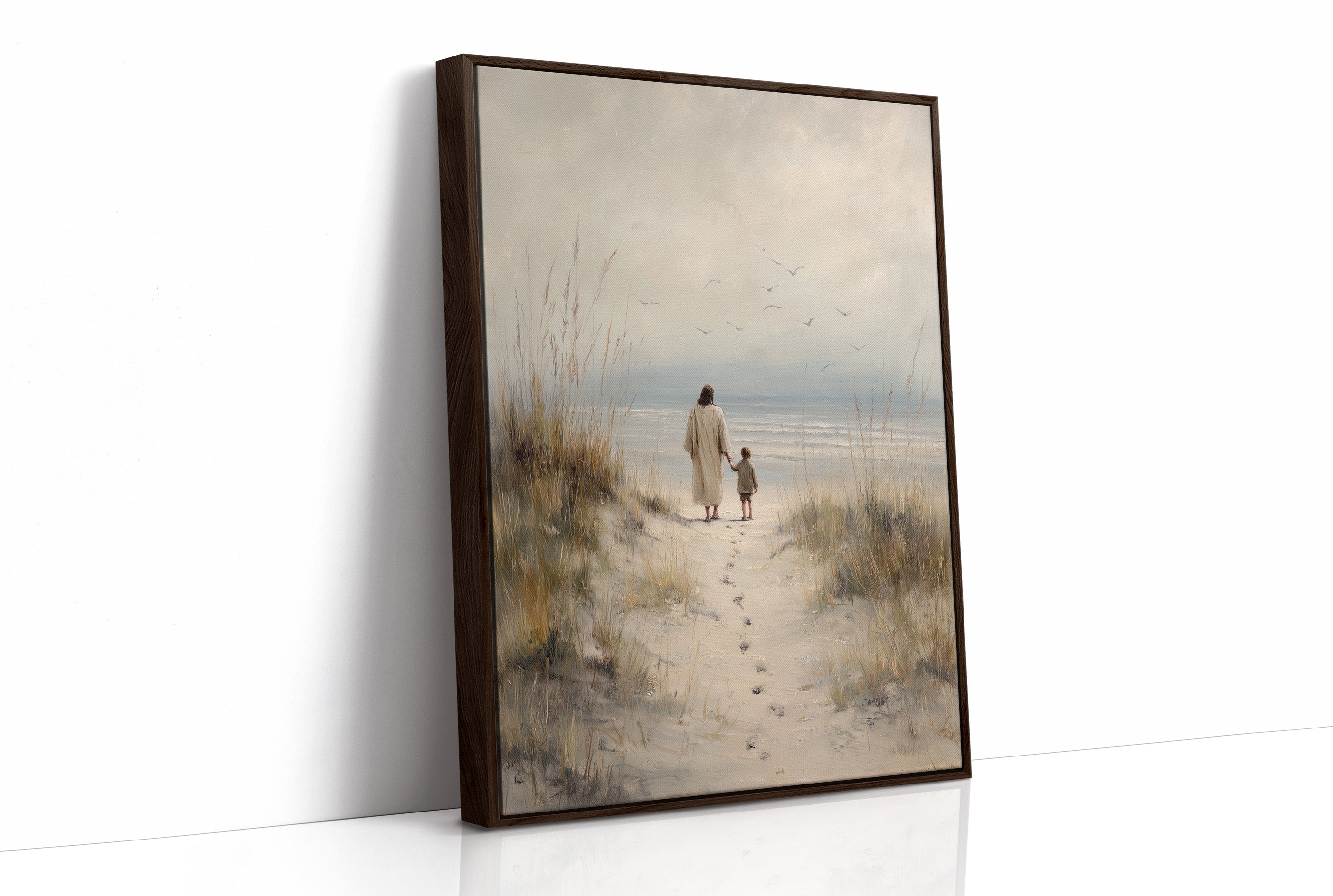 Footprints Lead To Ocean Promise