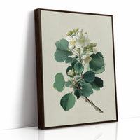 Ivory Blooms On Weathered Parchment