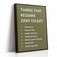 Things That Require Zero Talent, Olive Marker