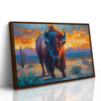 Sunset Paints The Buffalo's Soul