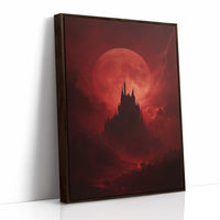 Crimson Castle Under Blood Moon