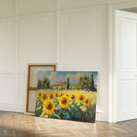 Summer Blooms Near Tuscan Stone