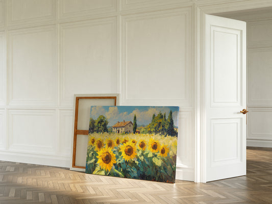 Summer Blooms Near Tuscan Stone