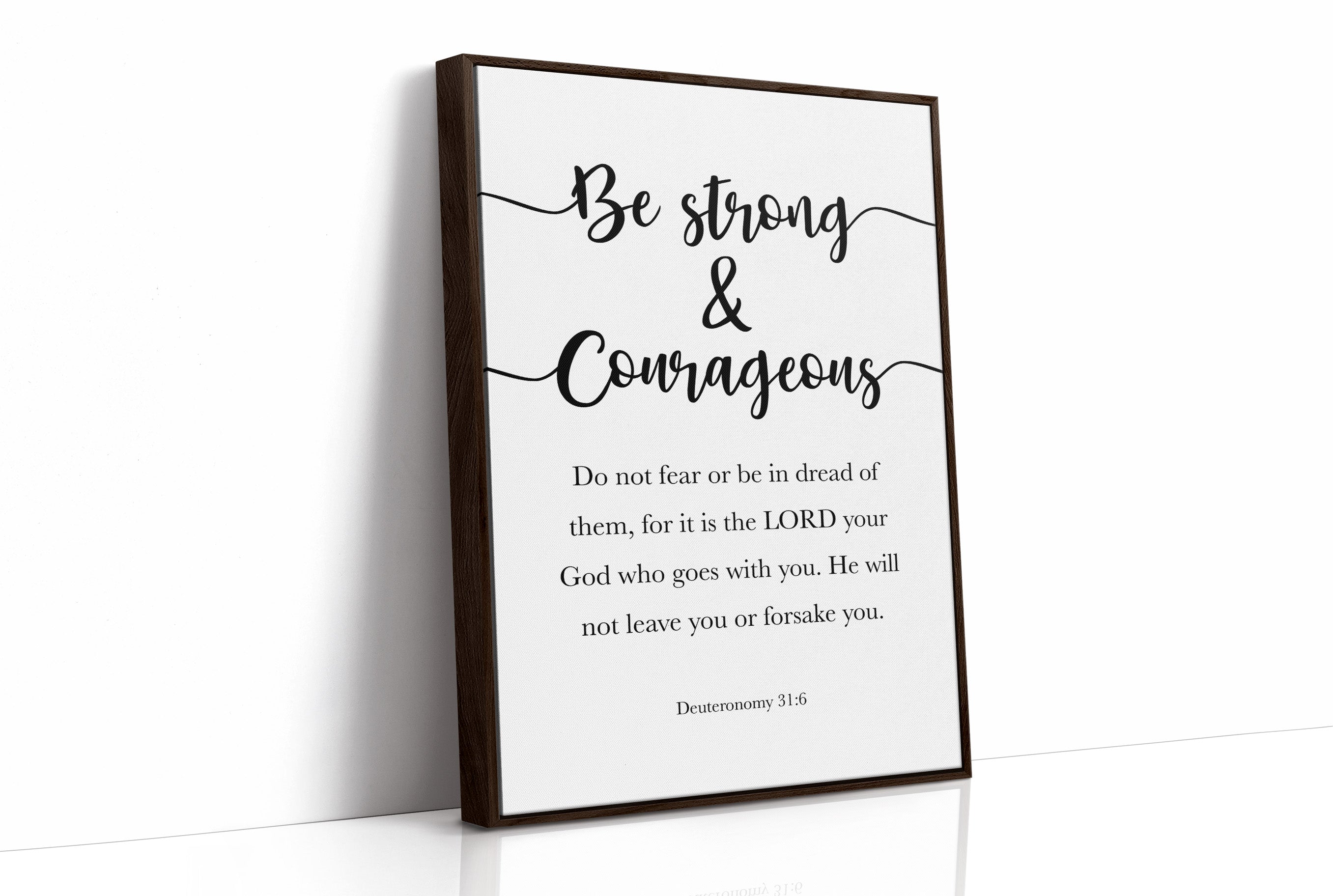 Faith's Embrace in Elegant Typography