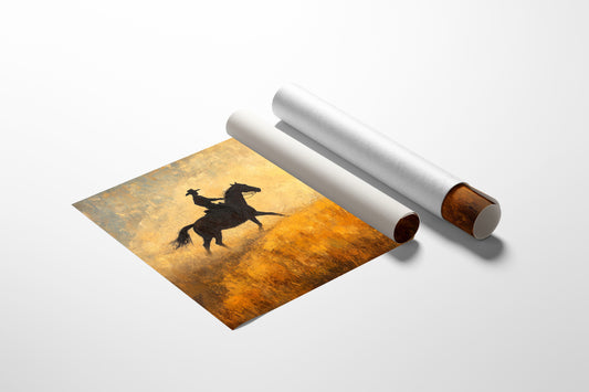 Cowboy in the Golden Haze