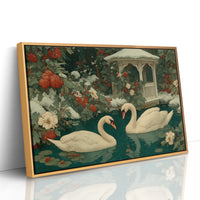 Two Swans, Winter Garden