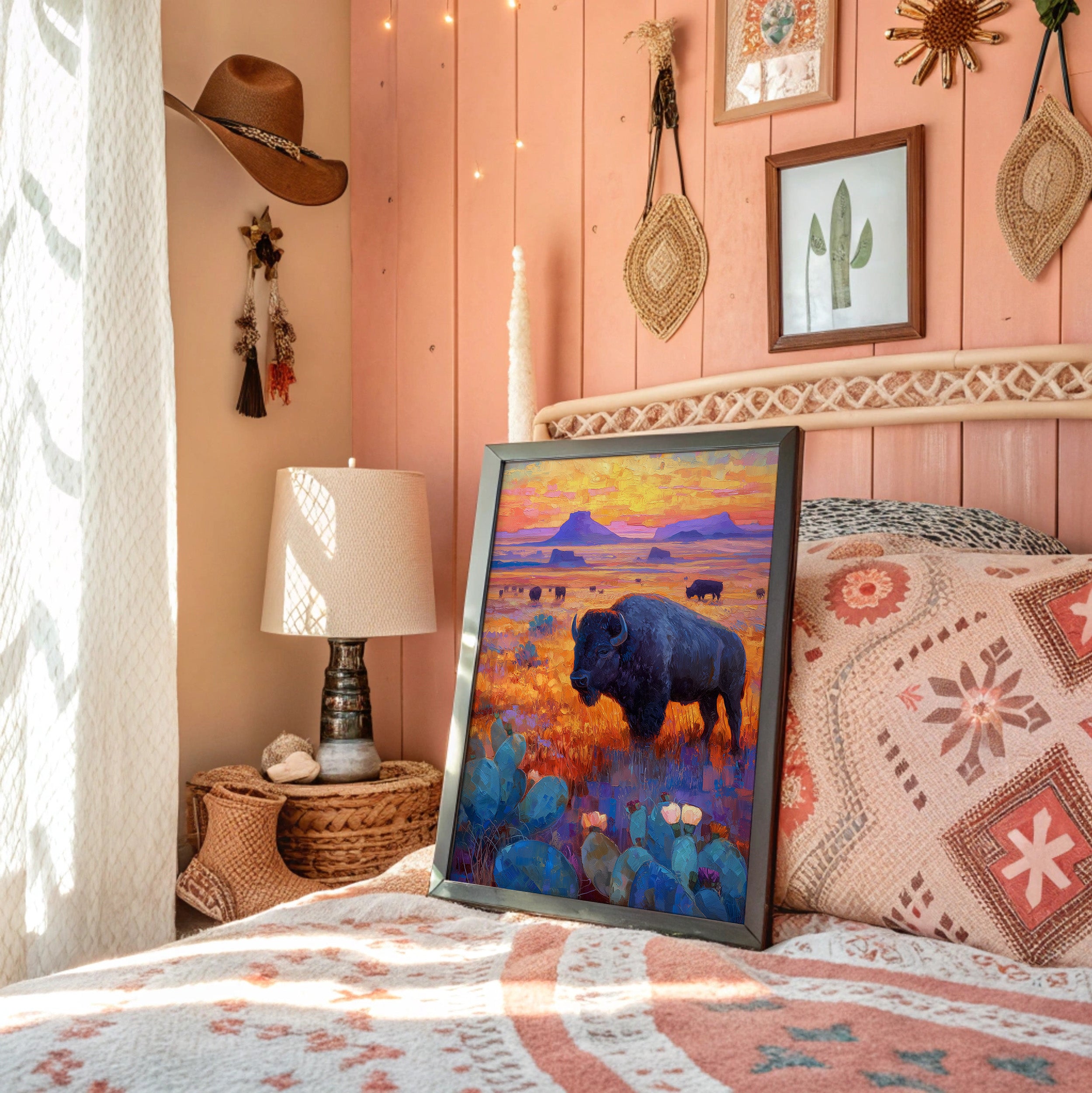 Prairie Bison Paint Golden Hours