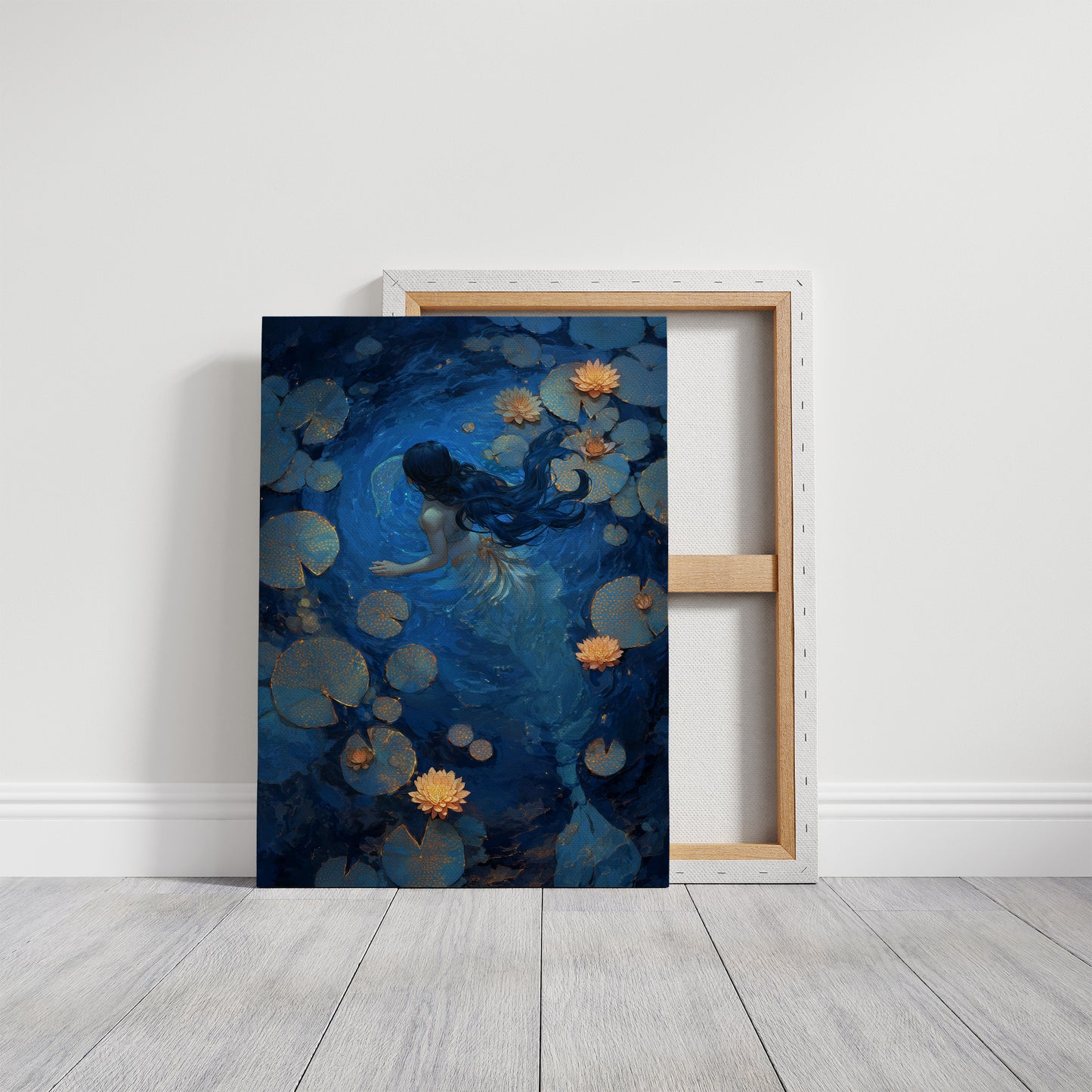 Midnight Blooms Upon Still Waters