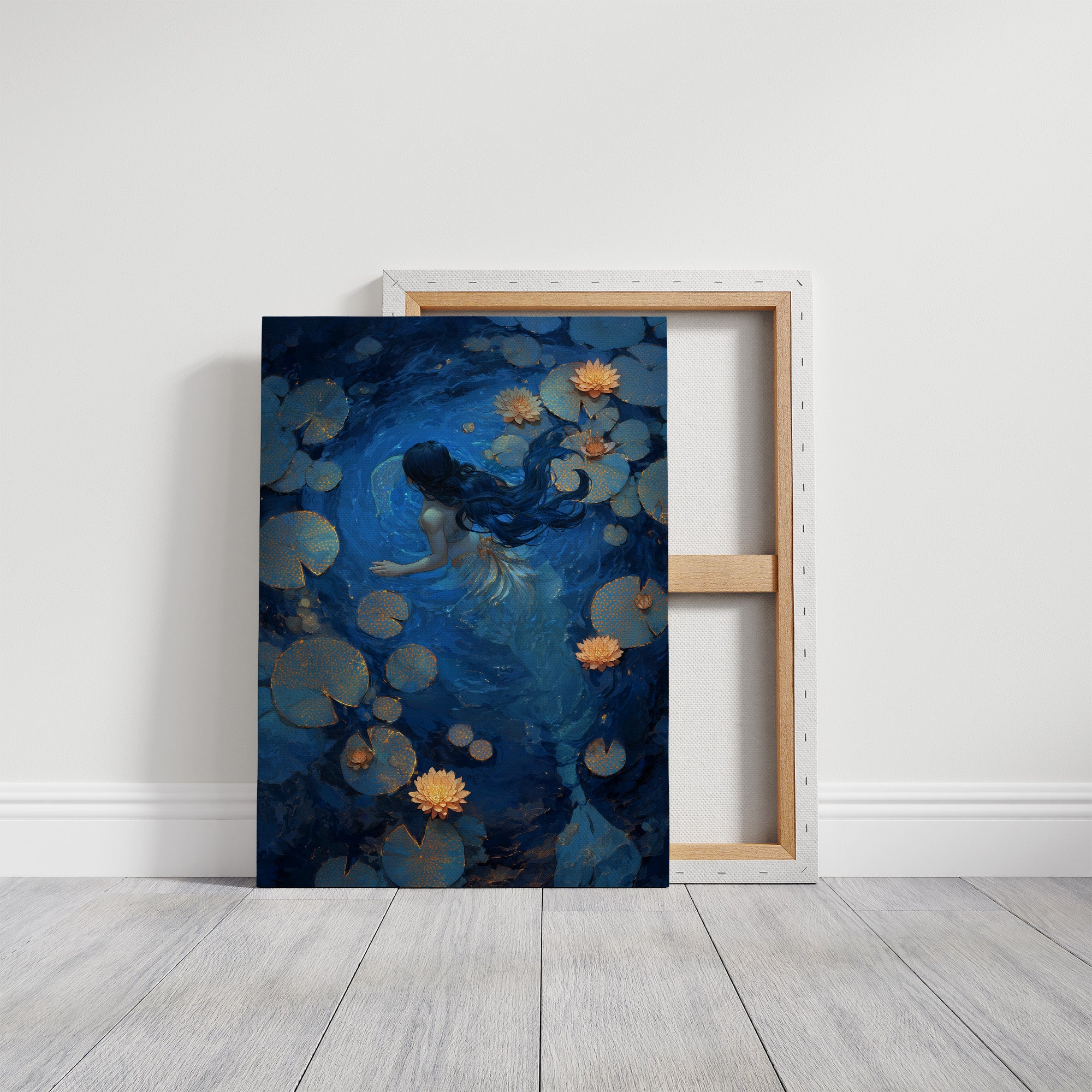 Midnight Blooms Upon Still Waters