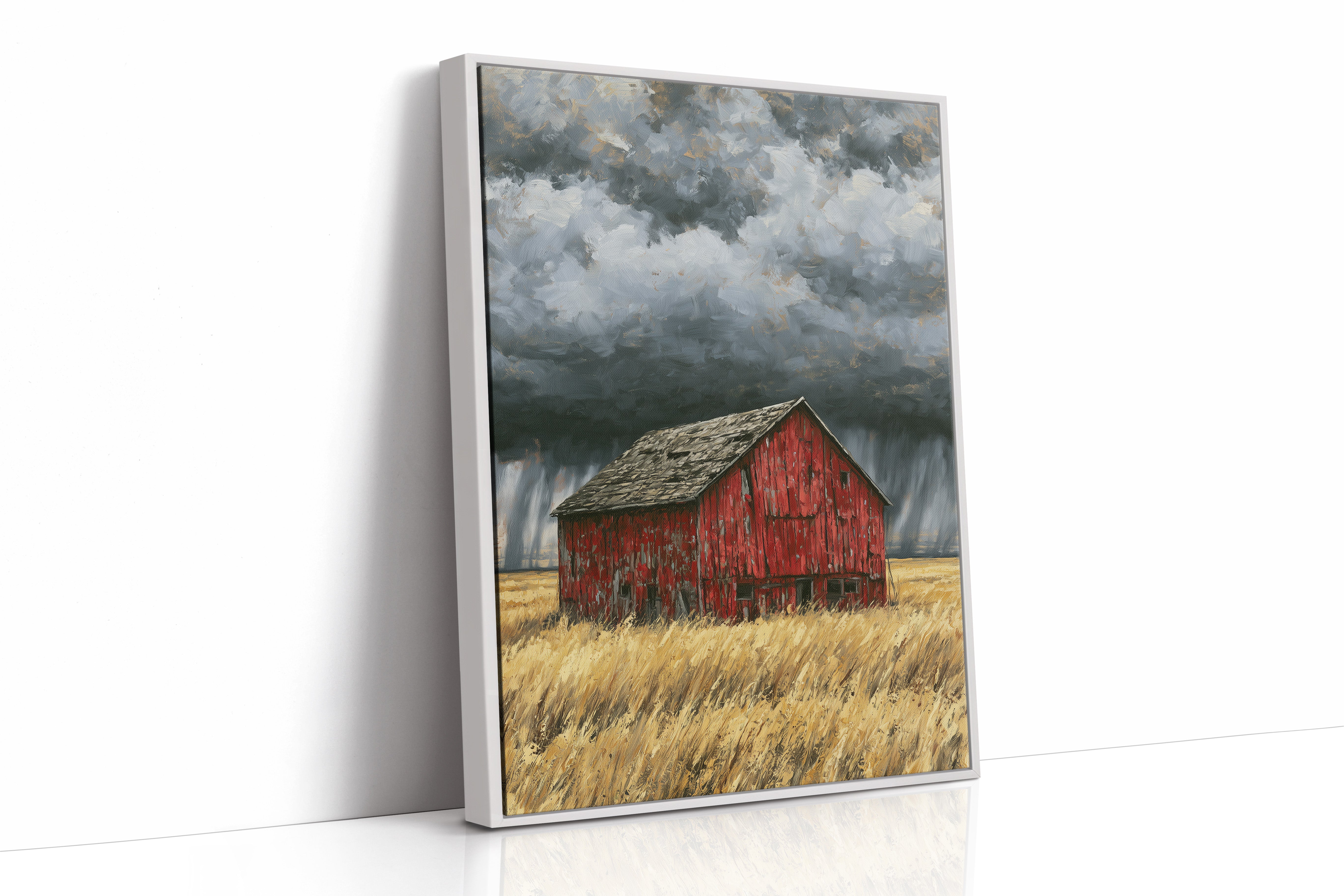 Red Barn Braces for the Storm
