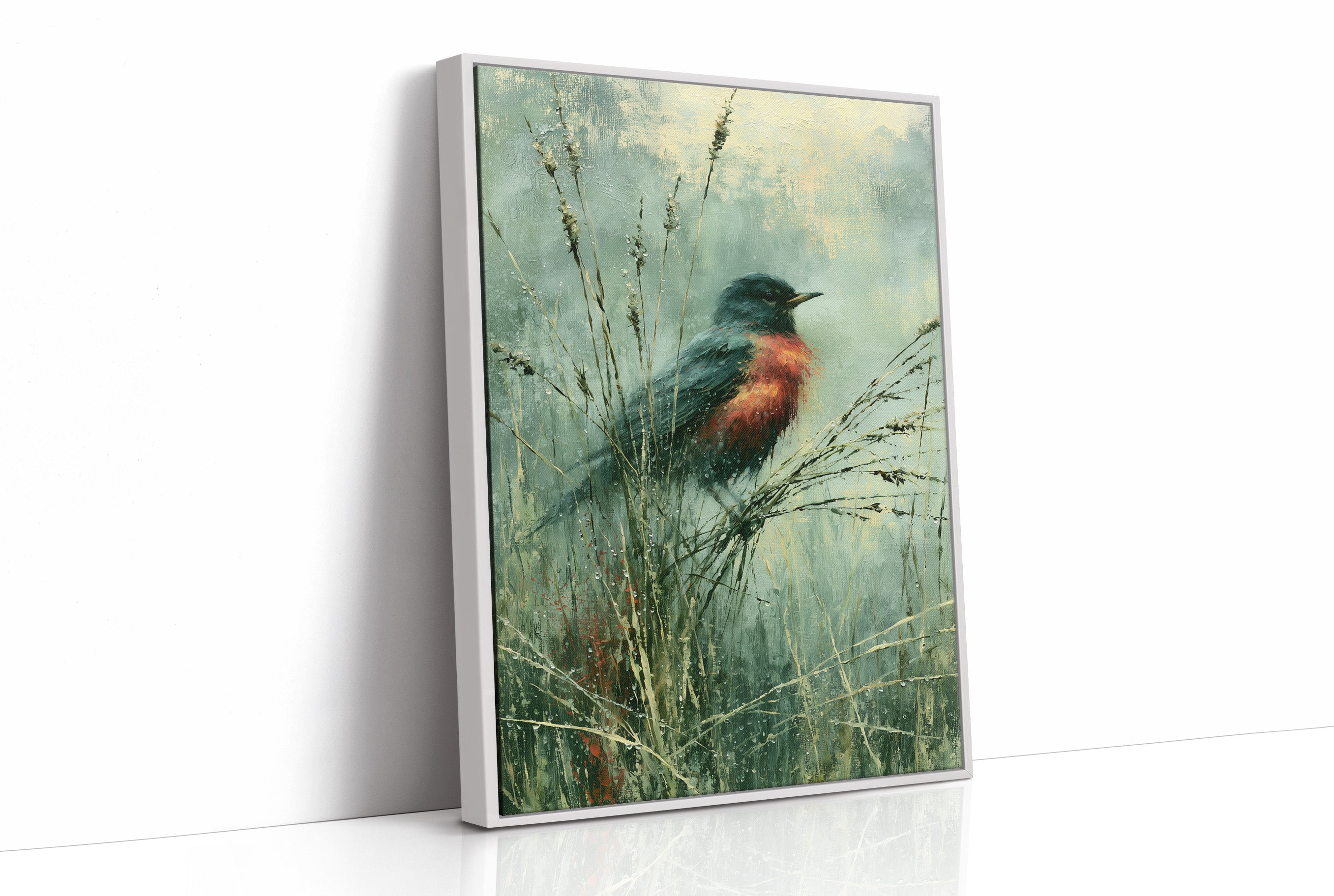Robin Among the Dewgrass