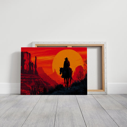 Sunset Rides Through Canyon Fire