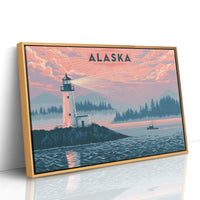 Alaska Lighthouse at Dusk