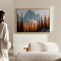 Autumn Fire Meets Mountain Frost