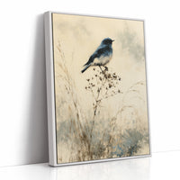 Bluebird on a Winter Branch