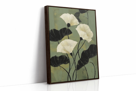 Ivory Petals Dance In Jade