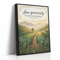 Sow Generously: Terraced Rice Field Path