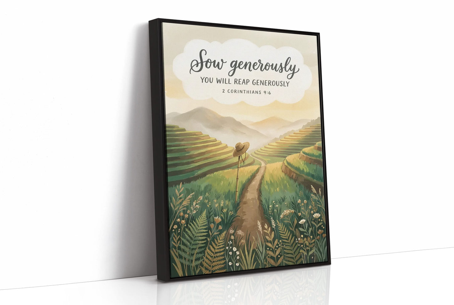 Sow Generously: Terraced Rice Field Path