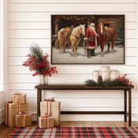 Ranch Horses Share Christmas Eve Magic