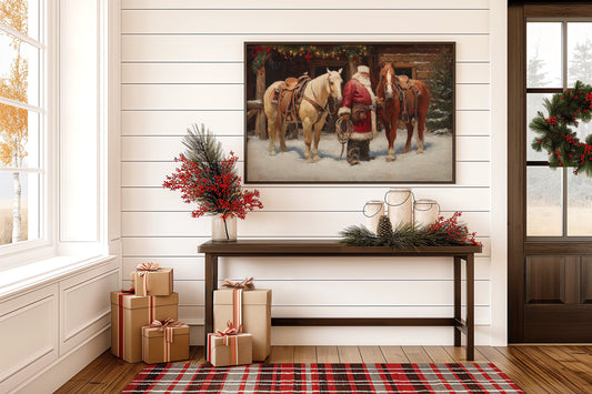 Ranch Horses Share Christmas Eve Magic