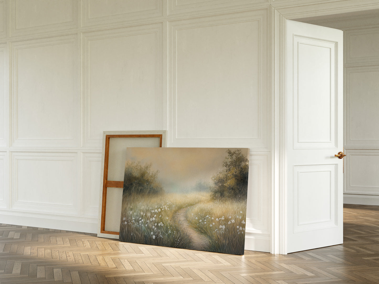 Summer Path Through Dancing Daisies