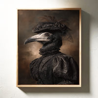 Elegance Beneath Feathered Veils